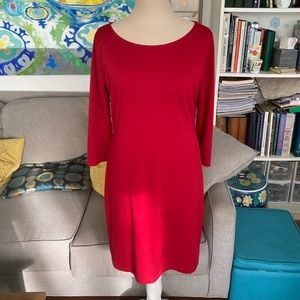 OLD NAVY Dress M Red Polyester Spandex VGUC